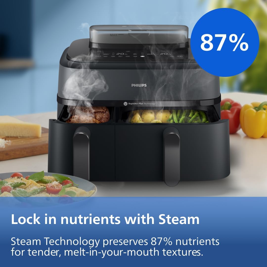 Philips Steamfry 5000 Dual Basket NA550 (9L) - Image 2